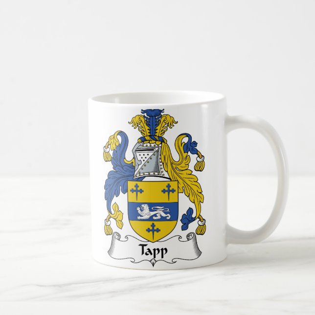 Taza De Café Escudo de la familia de Tapp (Derecha)