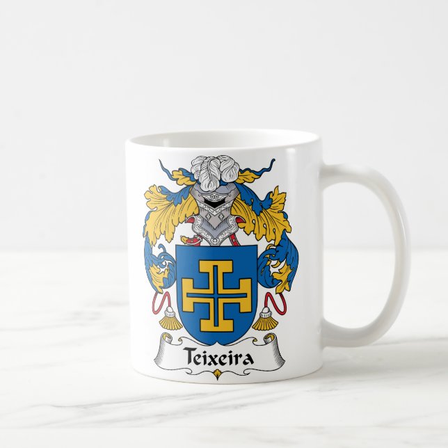 Taza De Café Escudo de la familia de Teixeira (Derecha)
