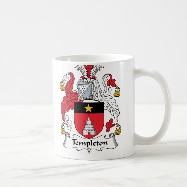 Taza De Café Escudo de la familia de Templeton (Derecha)