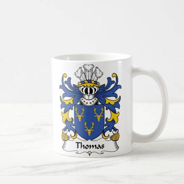 Taza De Café Escudo de la familia de Thomas (Derecha)