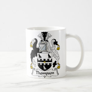 Taza De Café Escudo de la familia de Thompson
