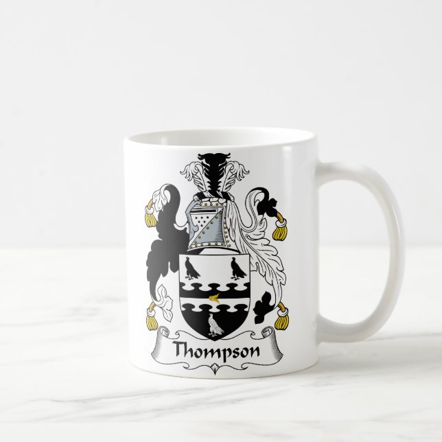 Taza De Café Escudo de la familia de Thompson (Derecha)