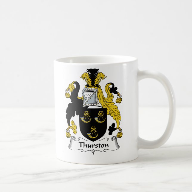 Taza De Café Escudo de la familia de Thurston (Derecha)