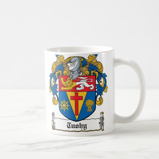 Taza De Café Escudo de la familia de Tuohy (Derecha)