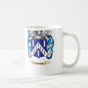 Taza De Café Escudo de la familia de Usher (escudo de armas)