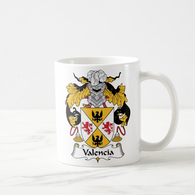 Taza De Café Escudo de la familia de Valencia (Derecha)