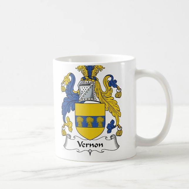 Taza De Café Escudo de la familia de Vernon (Derecha)