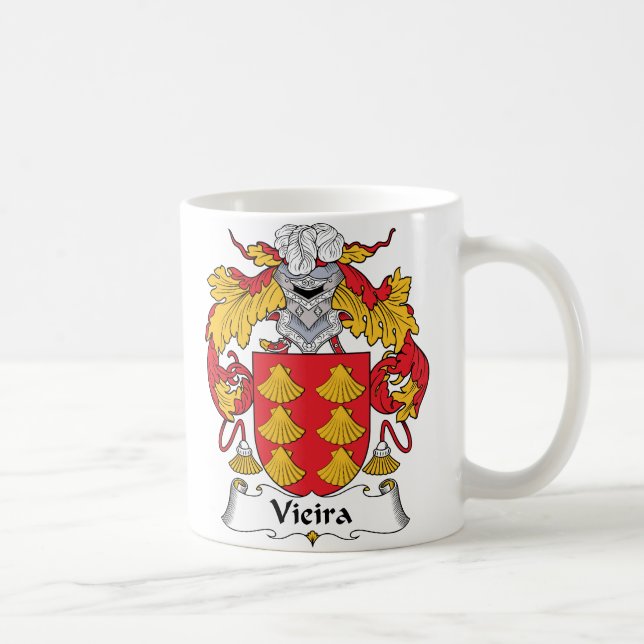 Taza De Café Escudo de la familia de Vieira (Derecha)