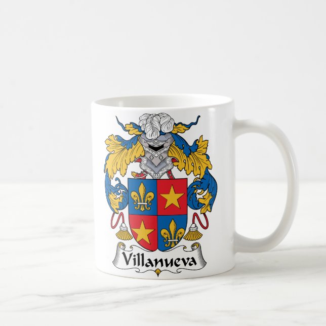 Taza De Café Escudo de la familia de Villanueva (Derecha)
