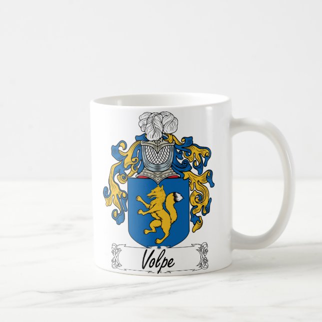 Taza De Café Escudo de la familia de Volpe (Derecha)