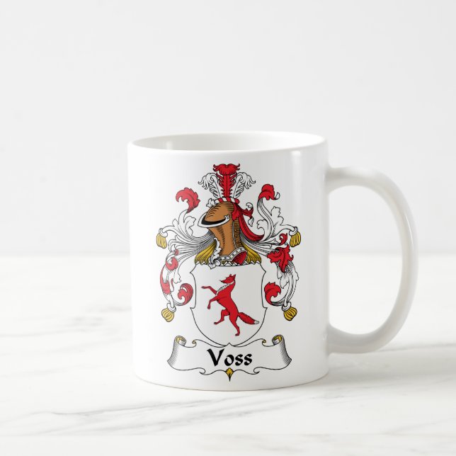 Taza De Café Escudo de la familia de Voss (Derecha)