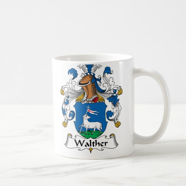 Taza De Café Escudo de la familia de Walther (Derecha)