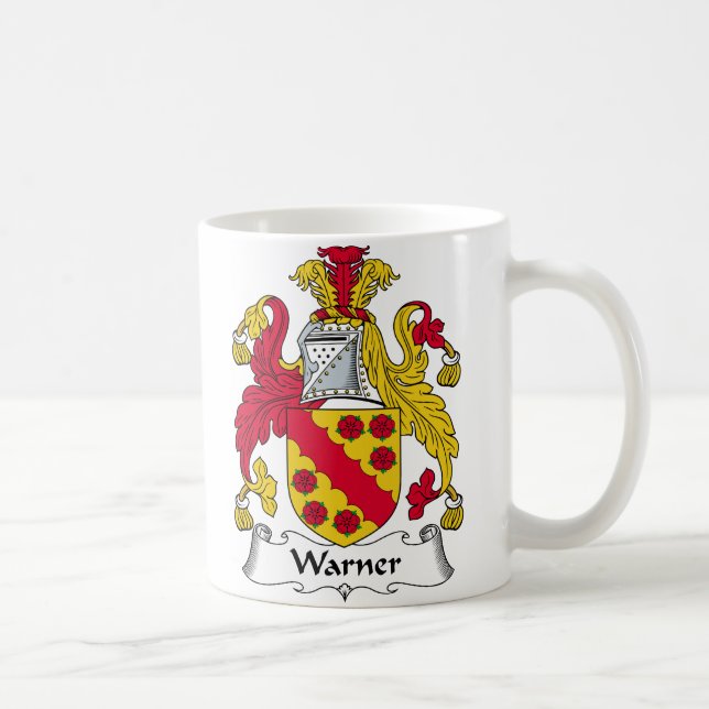 Taza De Café Escudo de la familia de Warner (Derecha)