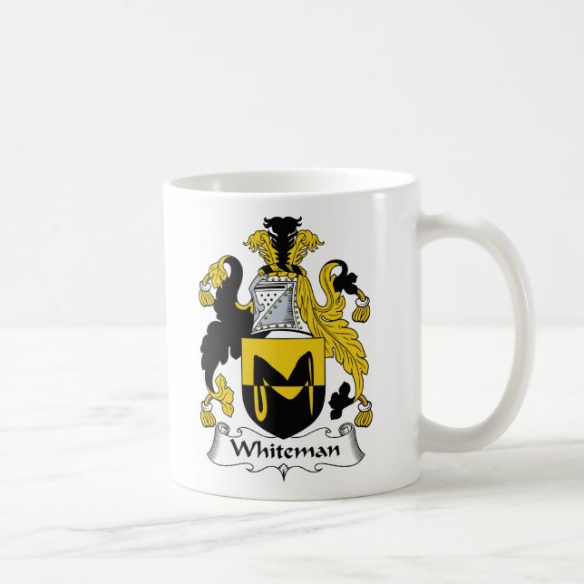 Taza De Café Escudo de la familia de Whiteman (Derecha)