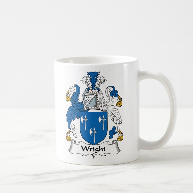 Taza De Café Escudo de la familia de Wright (Derecha)