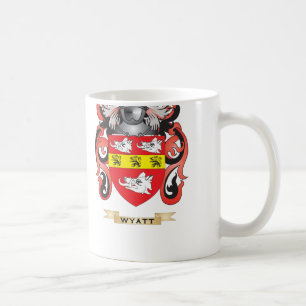 Taza De Café Escudo de la familia de Wyatt (escudo de armas)