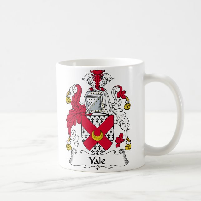 Taza De Café Escudo de la familia de Yale (Derecha)