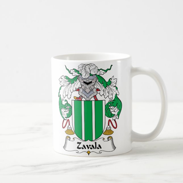 Taza De Café Escudo de la familia de Zavala (Derecha)