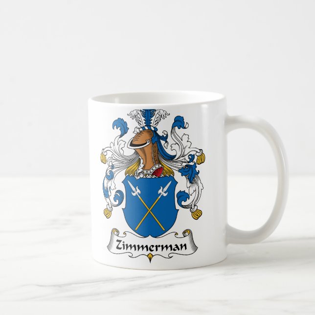 Taza De Café Escudo de la familia de Zimmerman (Derecha)
