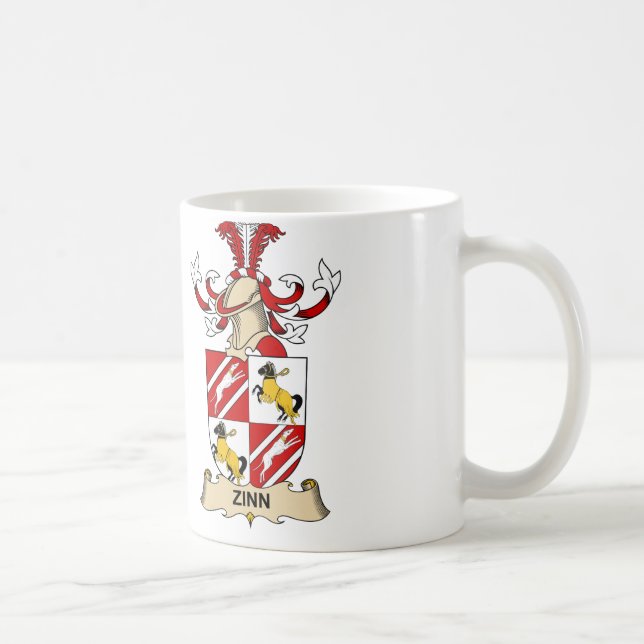 Taza De Café Escudo de la familia de Zinn (Derecha)