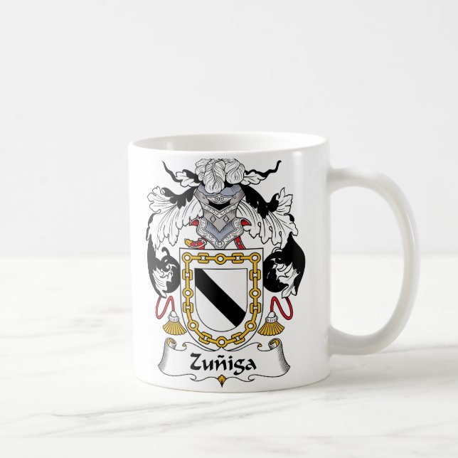 Taza De Café Escudo de la familia de Zuniga (Derecha)