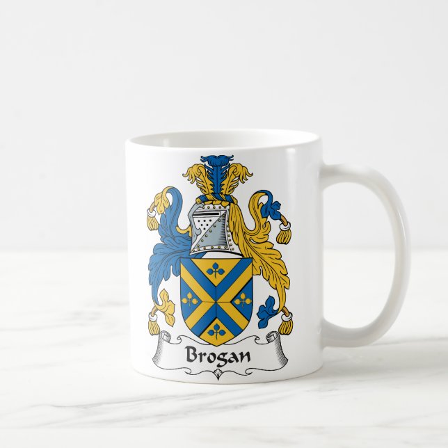 Taza De Café Escudo de la familia del Brogan (Derecha)