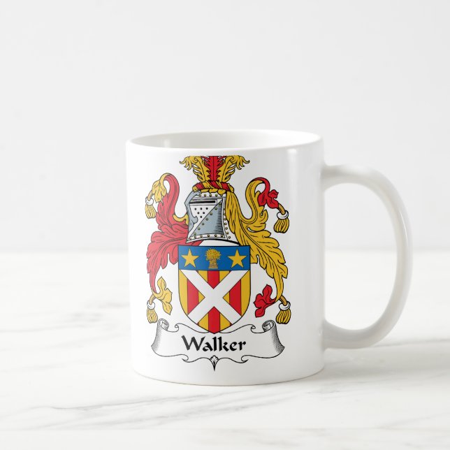 Taza De Café Escudo de la familia del caminante (Derecha)