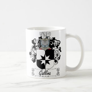 Taza De Café Escudo de la familia del Gallina
