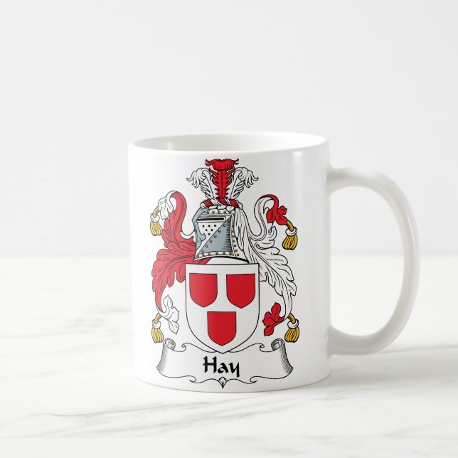 Taza De Café Escudo de la familia del heno (Derecha)