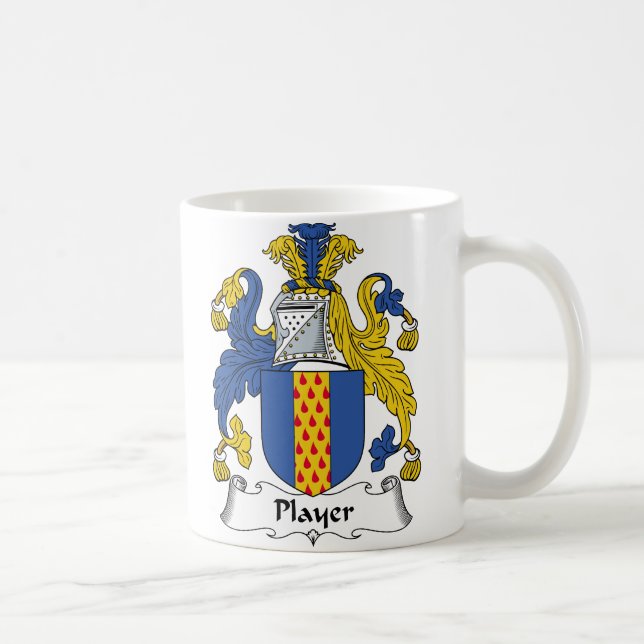Taza De Café Escudo de la familia del jugador (Derecha)