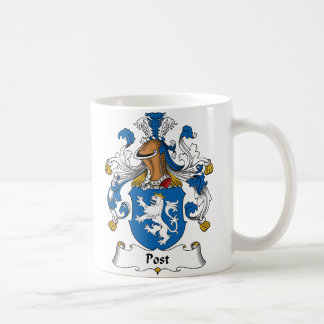 Taza De Café Escudo de la familia del poste