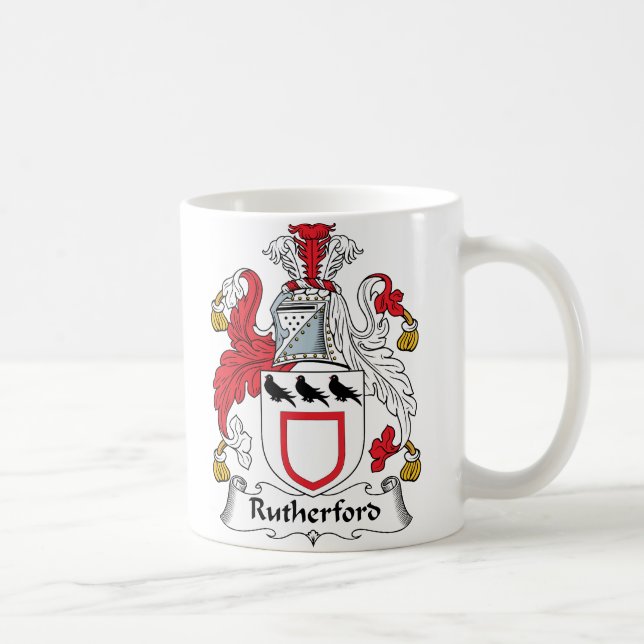Taza De Café Escudo de la familia del Rutherford (Derecha)