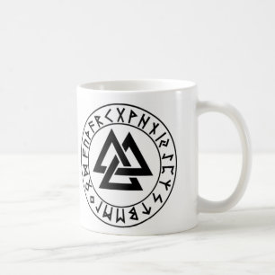 Taza De Café escudo de la runa del Tri Triángulo del