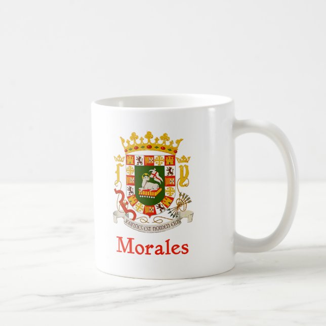 Taza De Café Escudo de Morales Puerto Rico (Derecha)