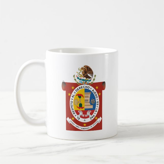 Taza De Café Escudo de Oaxaca, México (Izquierda)