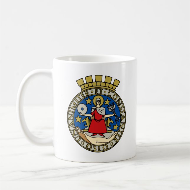 Taza De Café Escudo de Oslo (Noruega) (Izquierda)