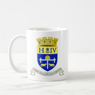 Taza De Café Escudo de Pau, Pirineos Atlánticos (FRANCIA)