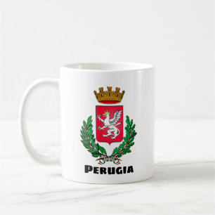 Taza De Café Escudo de Perugia, Italia