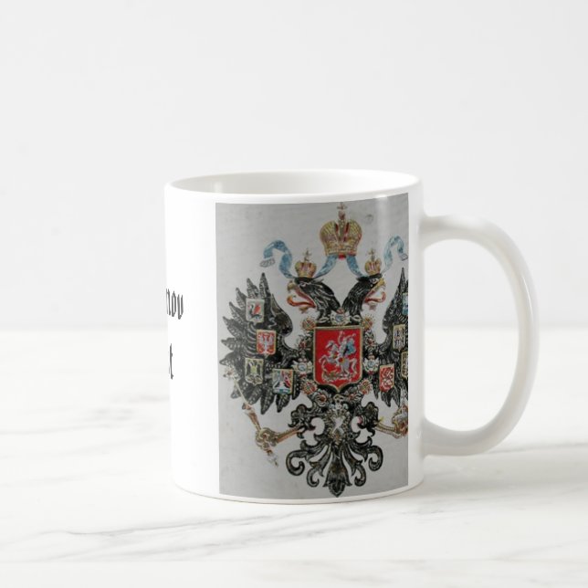 Taza De Café Escudo de Romanov, escudo de Romanov, escudo de (Derecha)