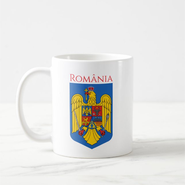 Taza De Café Escudo de Rumania (Izquierda)