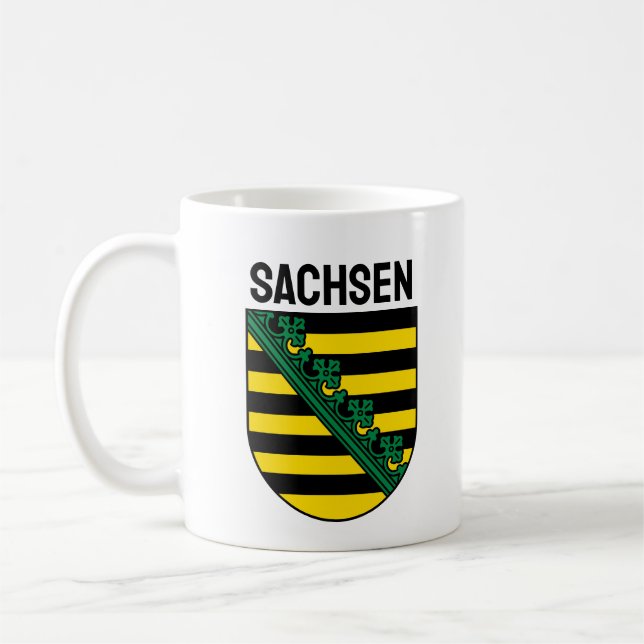 Taza De Café Escudo de Sachsen (Sajonia), ALEMANIA (Izquierda)