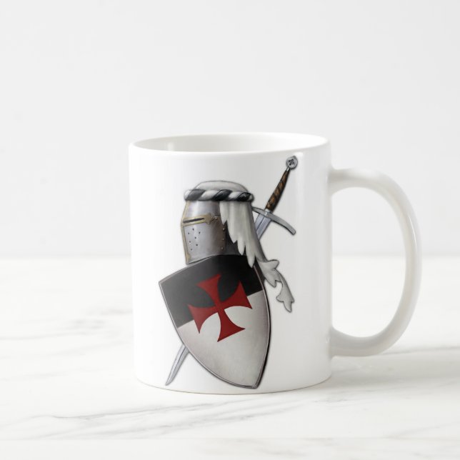 Taza De Café Escudo de Templar de los caballeros (Derecha)