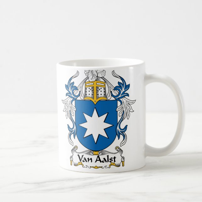 Taza De Café Escudo de Van Aalst Family (Derecha)