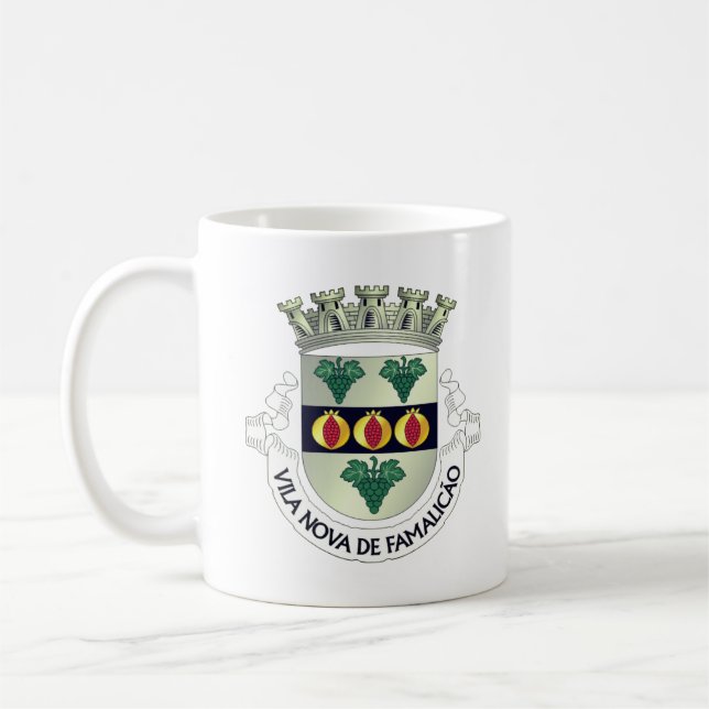 Taza De Café Escudo de Vila Nova de Famalicão, PORTUGAL C (Izquierda)