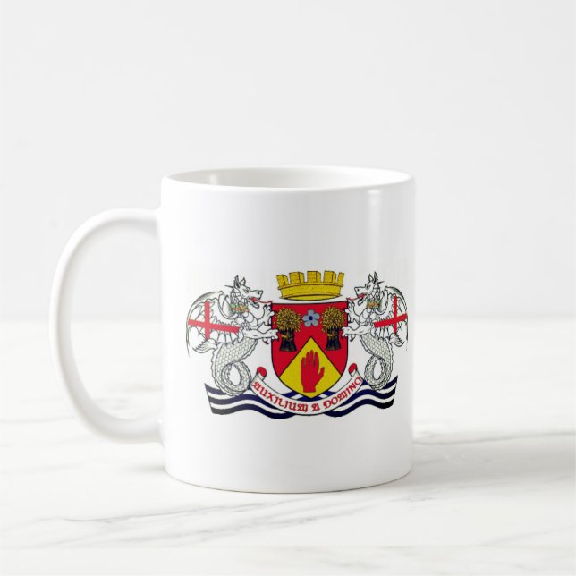 Taza De Café Escudo del condado de Londonderry, N. Ireland Cof (Izquierda)