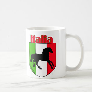 Taza De Café Escudo del semental de Italia
