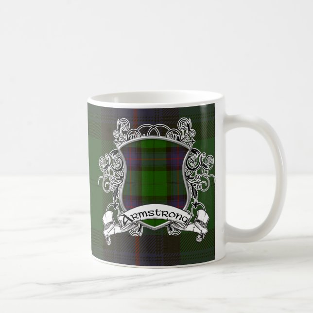 Taza De Café Escudo del tartán de Armstrong (Derecha)