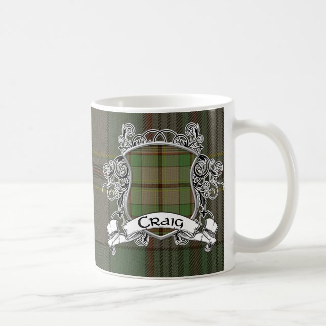 Taza De Café Escudo del tartán de Craig (Derecha)