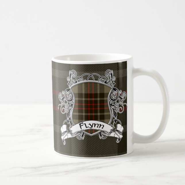 Taza De Café Escudo del tartán de Flynn (Derecha)