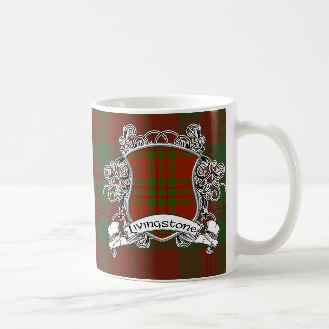 Taza De Café Escudo del tartán de Livingstone (Derecha)